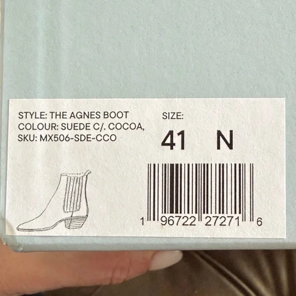 Margaux Agnes Boot in Cocoa Suede size 41 - Picture 9 of 9